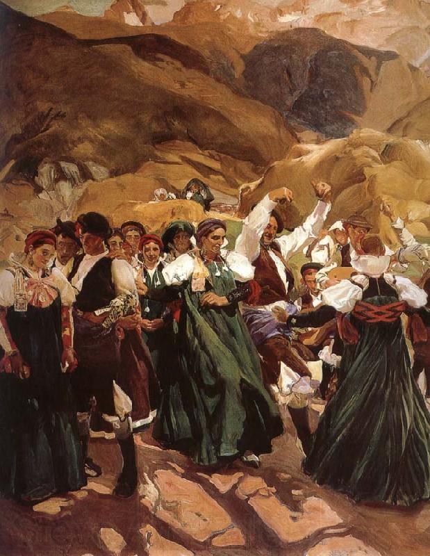 Joaquin Sorolla Huo Da folk dance Aragon